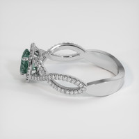 0.84 Ct. Sapphire Ring, 14K White Gold 4