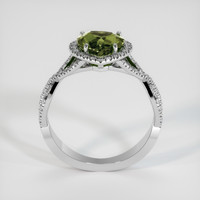 2.02 Ct. Greenish Yellow Sapphire Ring, 14K White Gold 3