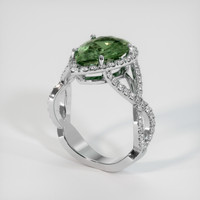 3.59 Ct. Sapphire Ring, 14K White Gold 2