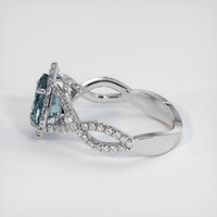 1.66 Ct. Gemstone Ring, 18K White Gold 4