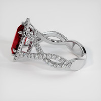 1.36 Ct. Ruby Ring, 18K White Gold 4