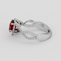 1.22 Ct. Ruby Ring, 18K White Gold 3