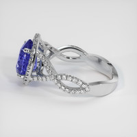 2.78 Ct. Color Change Sapphire Ring, 18K White Gold 4