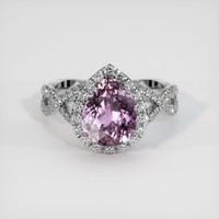 3.09 Ct. Sapphire Ring, 18K White Gold 1