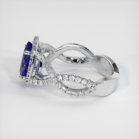 2.45 Ct. Color Change Sapphire Ring, 18K White Gold 4