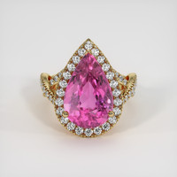 5.01 Ct. Pink Tourmaline Ring, 10K Yellow Gold 1