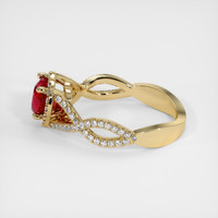 1.26 Ct. Ruby Ring, 14K Yellow Gold 4