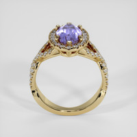 2.50 Ct. Purple Sapphire Ring, 14K Yellow Gold 3