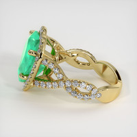 4.84 Ct. Emerald Ring, 18K Yellow Gold 4
