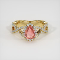 2.00 Ct. Sapphire Ring, 18K Yellow Gold 1