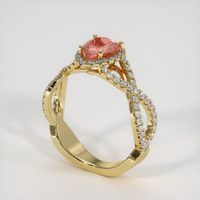 2.00 Ct. Sapphire Ring, 18K Yellow Gold 2