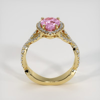 3.01 Ct. Pinkish Purple Sapphire Ring, 18K Yellow Gold 3