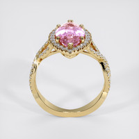 3.07 Ct. Pink Sapphire Ring, 18K Yellow Gold 3
