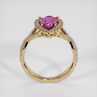 2.00 Ct. Pinkish Purple Sapphire Ring, 18K Yellow Gold 3