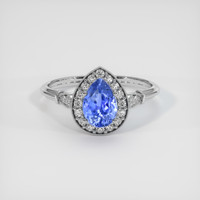 1.81 Ct. Blue Sapphire Ring, Platinum 950 1