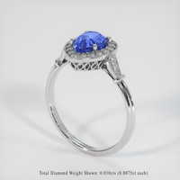 1.81 Ct. Blue Sapphire Ring, Platinum 950 2