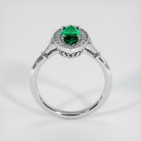 0.90 Ct. Emerald Ring, Platinum 950 3