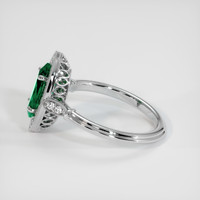 0.90 Ct. Emerald Ring, Platinum 950 4
