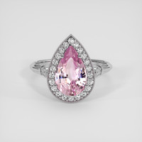 3.01 Ct. Pinkish Purple Sapphire Ring, Platinum 950 1