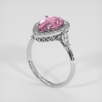 3.01 Ct. Pinkish Purple Sapphire Ring, Platinum 950 2