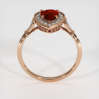 1.01 Ct. Ruby Ring, 14K Rose Gold 3