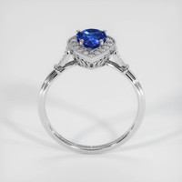 0.75 Ct. Blue Sapphire Ring, 14K White Gold 3