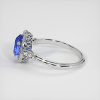 1.81 Ct. Blue Sapphire Ring, 18K White Gold 4