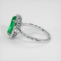 2.04 Ct. Emerald Ring, 18K White Gold 4