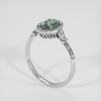 1.59 Ct. Alexandrite Ring, 18K White Gold 2