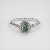 1.14 Ct. Gemstone Ring, 18K White Gold 1