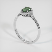 1.14 Ct. Gemstone Ring, 18K White Gold 2