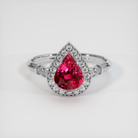 2.01 Ct. Ruby Ring, 18K White Gold 1