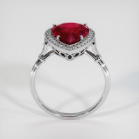 6.78 Ct. Ruby Ring, 18K White Gold 3