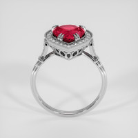 2.93 Ct. Ruby Ring, 18K White Gold 3