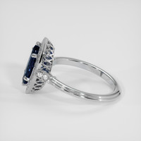 1.69 Ct. Blue Sapphire Ring, 18K White Gold 4