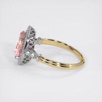 2.03 Ct. Padparadscha Sapphire Ring, 14K White & Yellow 4