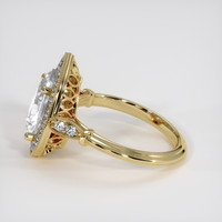 2.12 Ct. White Sapphire Ring, 14K Yellow Gold 4