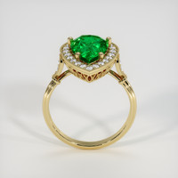 2.57 Ct. Emerald Ring, 18K Yellow Gold 3