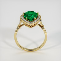 2.85 Ct. Emerald Ring, 18K Yellow Gold 3