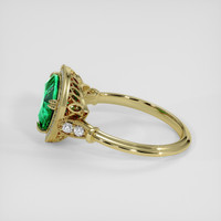2.30 Ct. Emerald Ring, 18K Yellow Gold 4