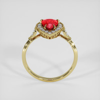 1.31 Ct. Ruby Ring, 18K Yellow Gold 3