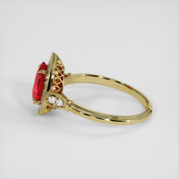 1.31 Ct. Ruby Ring, 18K Yellow Gold 4