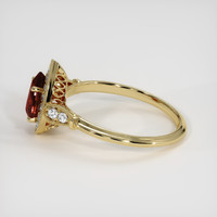 1.04 Ct. Ruby Ring, 18K Yellow Gold 4