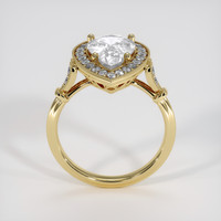 2.12 Ct. White Sapphire Ring, 18K Yellow Gold 3