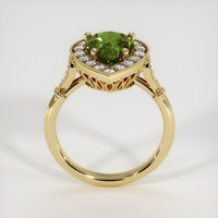 3.01 Ct. Green Sapphire Ring, 18K Yellow Gold 3