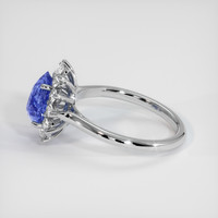 2.00 Ct. Blue Sapphire Ring, Platinum 950 4