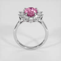 2.37 Ct. Pink Malaya Garnet Ring, Silver 3