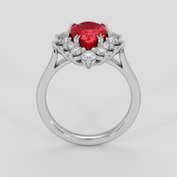 3.07 Ct. Ruby Ring, 10K White Gold 3