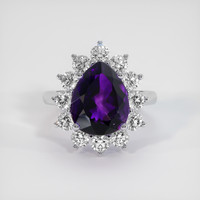 5.53 Ct. Gemstone Ring, 14K White Gold 1