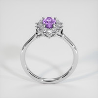1.09 Ct. Sapphire Ring, 14K White Gold 3
